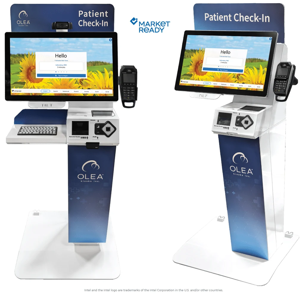 Olea patient check-in kiosk · 医院自助挂号缴费机